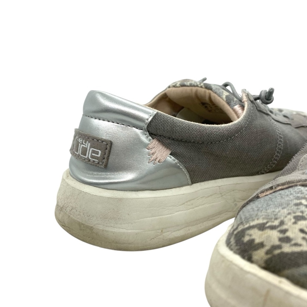 Hey Dude Karina Silver Python Lace Up Sneaker Sho… - image 6